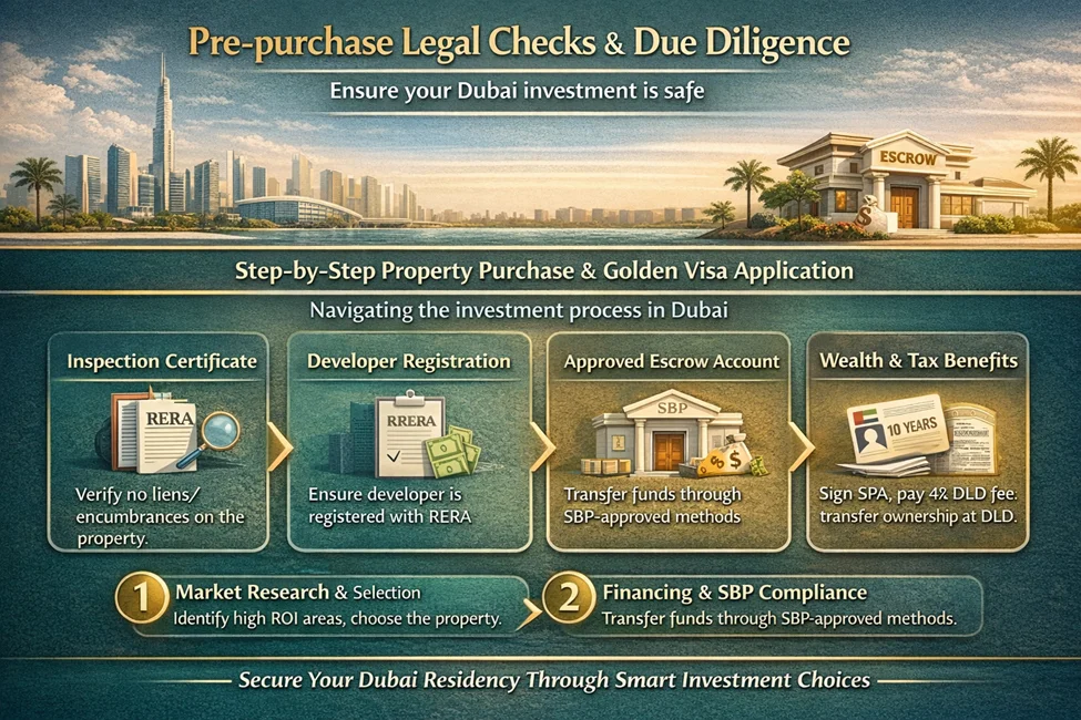 How to Buy Dubai Property for Golden Visa (Pakistani Investor Guide) 2026